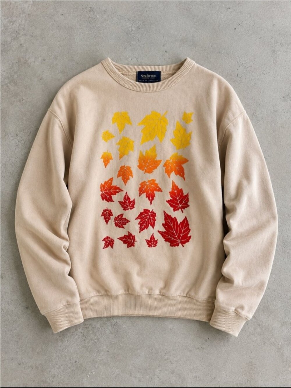 90s Non-Fiction Canadian Classics Maple Leaf Fall Sweatshirt Adult Medium Boxy